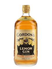 Gordon's Lemon Gin Spring Cap Bottled 1950s 75.7cl / 34%