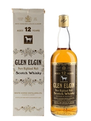 Glen Elgin 12 Year Old Bottled 1970s - White Horse Distillers 75cl