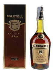 Martell 3 Star Bottled 1980s 100cl / 40%