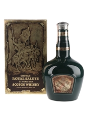 Royal Salute 21 Year Old Bottled 1970s - Green Spode Ceramic Decanter 75.7cl / 40%