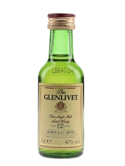 Glenlivet 12 Year Old Bottled 1990s 5cl / 40%