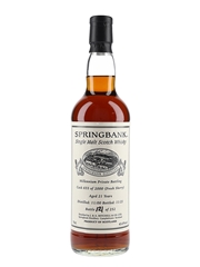 Springbank 2000 21 Year Old Bottled 2021 - Millennium Private Cask Bottling 70cl / 43%