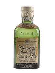 Gordon's Special Dry London Gin Spring Cap Bottled 1950s 5cl / 40%