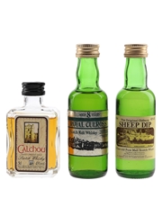 Calchou, Royal Culross 8 Year Old & Sheep Dip 8 Year Old Bottled 1980s-1990s 3 x 5cl / 41%