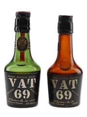 Vat 69 Bottled 1940s-1960s 2 x 5cl
