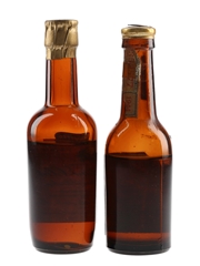 Hiram Walker Canadian Club Bottled 1940s-1950s 2 x 4.7-5cl / 40%