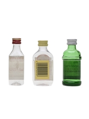 Assorted Gin Miniatures Gordon's, Beefeater, Tanqueray 3 x 5cl
