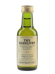 Glenlivet 12 Year Old Bottled 1990s 5cl / 40%