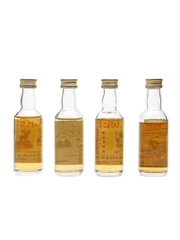 Comic Labels Whisky Miniatures  4 x 5cl