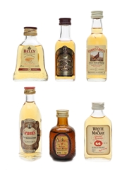 Assorted Blended Scotch Whisky Miniatures Chivas Regal, Old Parr, Grant's 6 x 5cl