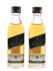 Johnnie Walker Black Label 12 Year Old Bottled 1990s-2000s 2 x 5cl / 40%