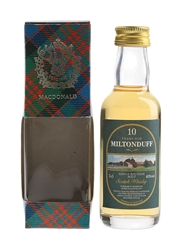Miltonduff 10 Year Old Bottled 1990s- Gordon & MacPhail 5cl / 40%
