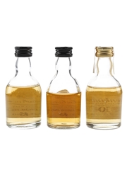 Dalwhinnie 15 Year Old & Glenkinchie 10 Year Old Bottled 1990s 3 x 5cl / 43%