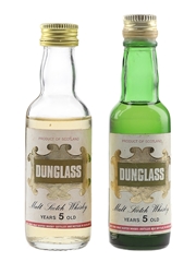 Dunglass 5 Year Old Bottled 1970s 2 x 5cl