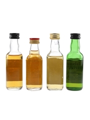Blair Athol, Glenmorangie, Loch Lomond & Tullibardine Bottled 1980s-1990s 4 x 5cl / 40%