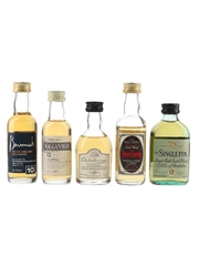 Benromach 10 Year Old, Cragganmore 12 Year Old, Dalwhinnie 15 Year Old, Inverarity & Glendullan 12 Year Old