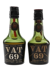 Vat 69 Bottled 1960s & 1970s 2 x 5cl / 40%