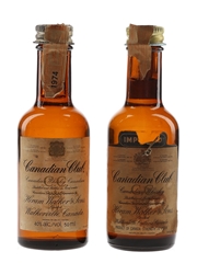 Canadian Club Bottled 1970s & 1980s 2 x 5cl / 40%