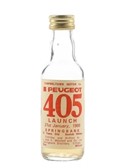 Springbank 12 Year Old Peugeot 405 Launch Bottled 1980s 5cl / 46%