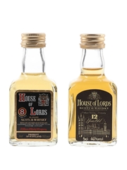 House Of Lords 8 Year Old & Deluxe 12 Year Old  2 x 5cl
