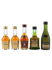 Hennessy Bras Arme, Martell VSOP, Prince Hubert De Polignac & Remy Martin VSOP Bottled 1970s & 1990s 5 x 3cl-5cl / 40%