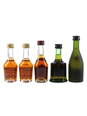 Hennessy Bras Arme, Martell VSOP, Prince Hubert De Polignac & Remy Martin VSOP Bottled 1970s & 1990s 5 x 3cl-5cl / 40%