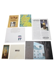 Assorted Whisky Distillery Pamphlets & Brochures Deanston Mill, Glen Elgin, Glenmorangie, Glengoyne, Glen Grant, Knockdhu & Laphroaig 