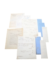 Moet & Chandon Correspondence, Purchase Receipts & Invoices, Dated 1872-1909