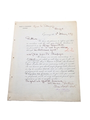 Moet & Chandon Correspondence, Purchase Receipts & Invoices, Dated 1872-1909 William Pulling & Co. 
