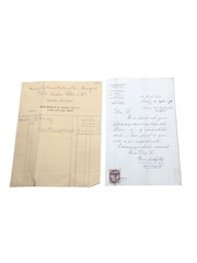 Frank Bailey & Co. Correspondence, Purchase Receipts & Invoices, Dated 1890-1909 William Pulling & Co. 