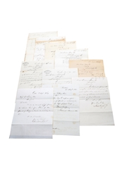 Cork Distilleries & Co. Correspondence, Purchase Receipts & Invoices, Dated 1851-1872