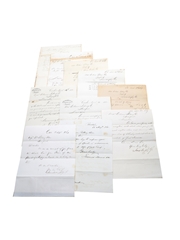 Cork Distilleries & Co. Correspondence, Purchase Receipts & Invoices, Dated 1851-1872 William Pulling & Co. 