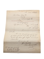 Cork Distilleries & Co. Correspondence, Purchase Receipts & Invoices, Dated 1851-1872 William Pulling & Co. 