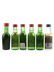 J&B Rare & Select Bottled 1970s-1990s 6 x 3.7cl-5cl