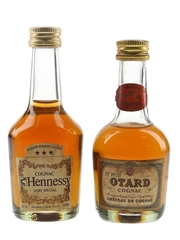 Hennessy 3 Star Very Special & Otard 3 Star Bottled 1970s-1980s 2 x 5cl / 40%