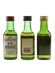 Glenlivet 12 Year Old Bottled 1990s-2000s 3 x 5cl / 40%