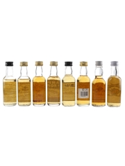 Assorted Blended Scotch Whisky Campbeltown Loch, Cowal, Footballer's Dram, Hampden Roar, Harrods, Mr. George Baxter's, Rob Roy De Luxe & Uisge - Beatha 8 x 4.7cl-5cl / 40%