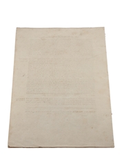 Act To Granting Certain Duties On Worts Or Wash Made From Sugar During The Prohibition Of Distillation From Corn Or Grain In Great Britain, Dated 1808 In the 48th Year of King George III 