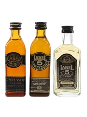 Label 5 Scotch Whisky  3 x 5cl / 40%