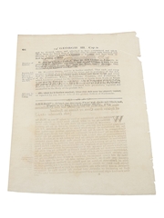 Act For Fixing The Commencement And Termination Of Licences To Be Granted For The Distillation Of Spirits From Corn Or Grain In Scotland, Dated 1813 In the 54th Year of King George III 
