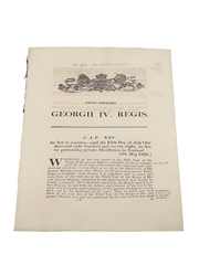 Act To Continue The Prevention Of Private Distillation In Scotland. 1826 In the 7th Year of King George IV 