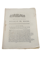 Act To Amend The Acts, Now In Forced, For Securing The Collection Of The Revenue Upon Malt, And For Regulating The Trade Of A Distiller, In Ireland .1803 In the 43rd Year of George III Reign 