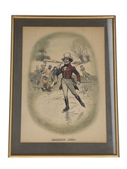 Johnnie Walker Sporting Print - Skating 1820