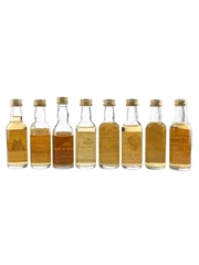 Assorted Blended Scotch Whisky Bottled 1980s-1990s 8 x 5cl / 40.3%