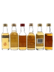 Assorted Blended Scotch Whisky Bottled 1980s-1990s 6 x 5cl / 40.5%