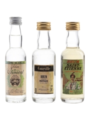 Clement, Courville & Saint-Etienne Rum Bottled 1980s 3 x 4cl-5cl