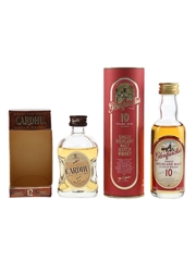 Cardhu 12 Year Old & Glenfarclas 10 Year Old Bottled 1990s 2 x 5cl / 40%