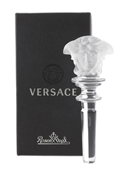 Versace Crystal Frosted Medusa Bottle Stopper  13cm Tall