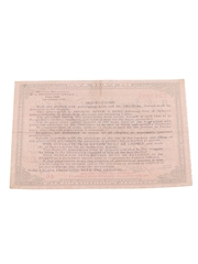 Prohibition Medicinal Liquor Prescription, Dated 1930  