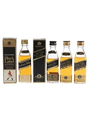 Johnnie Walker Black Label 12 Year Old Bottled 1980s 4 x 5cl / 40%